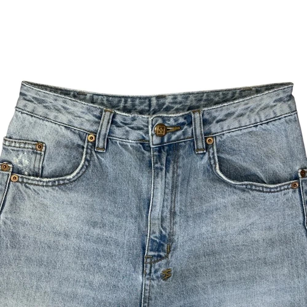 Ksubi Split Slit Ankle Flare Crop Jeans in Vintage Blue Women’s 27 $220 - Picture 5 of 6